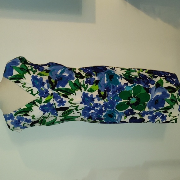 Lauren Ralph Lauren faux wrap dress. Size 16 Beautiful colors. - Picture 1 of 10